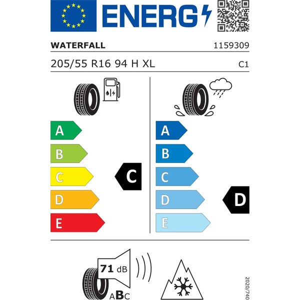 Waterfall 205/55 R16 94H Xl Quattro 4seasons Oto 4 Mevsim Lastiği (Üretim Yılı: 2025)