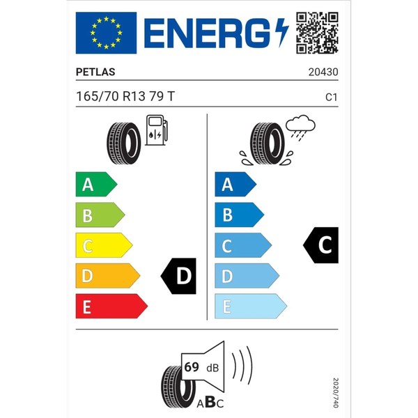 PETLAS 165/70 R13 79T Elegant PT311 79T Oto Yaz Lastiği Üretim Yılı 2025