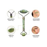 Buffer® 2li Set Çift Taraflı Cilt Temizleme Fırçası ve Yeşim Taşı Çift Taraflı Cilt Masaj Aleti